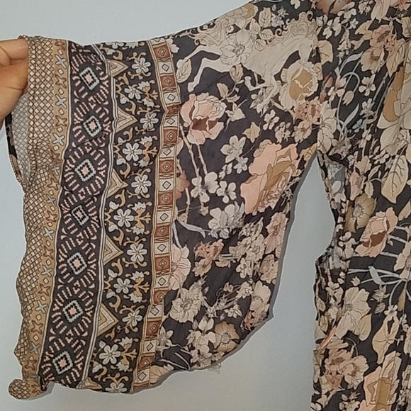 Amethyst Kimono FP x Spell Amethyst Nightfall Kimono Duster S/M robe maxi NWT - Picture 8 of 16